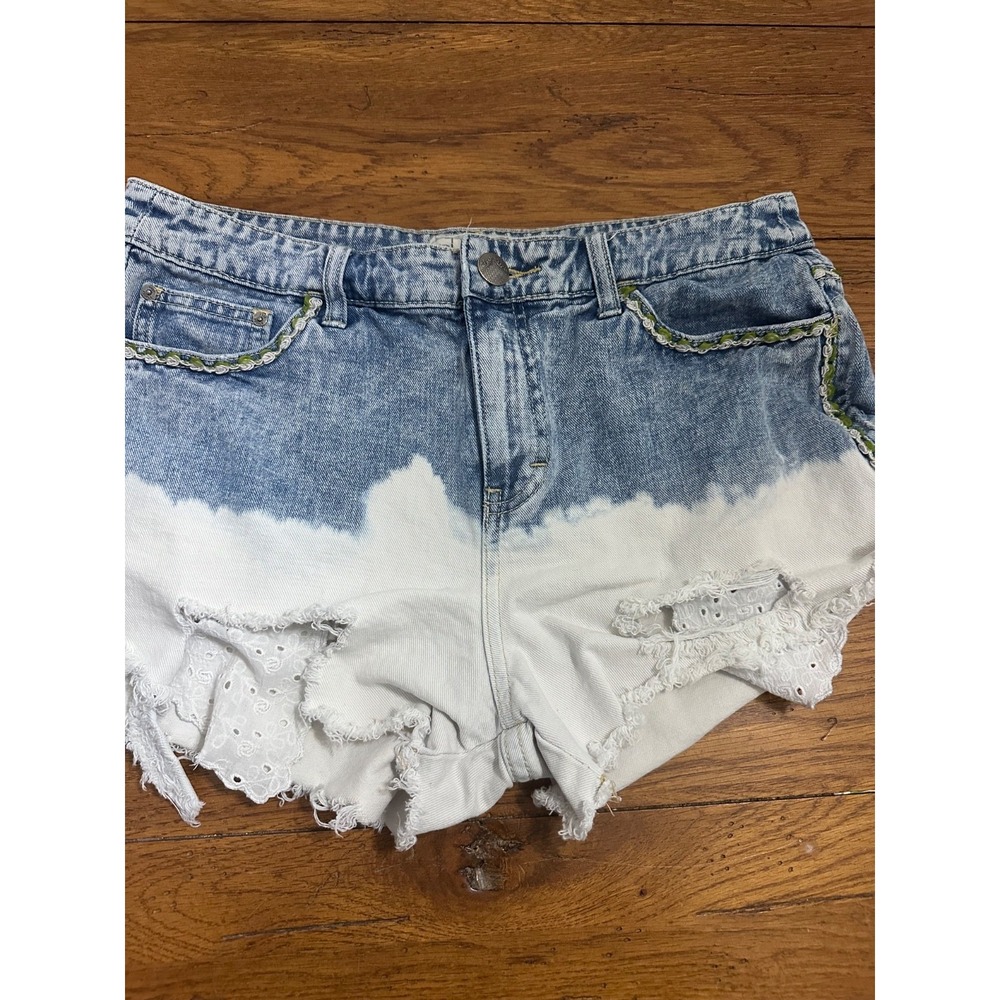 free people‎ denim bleached short shorts 27